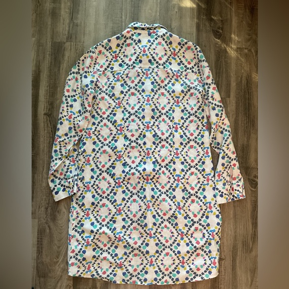 Roberta Roller Rabbit Women's Mouffa Linen Shirt Dress Small Bright - Picture 6 of 6